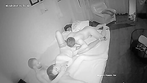 Russian amateur sex in stockings with a busty woman