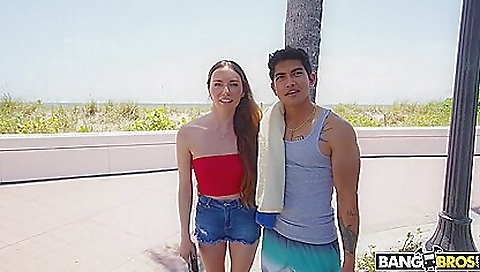 Man with a huge cock bangs a blonde before getting spanked