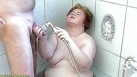 Blonde stepsister fingered and fucked in the shower