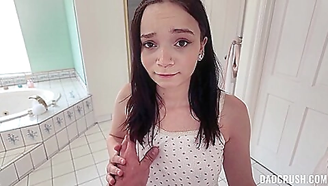 Stepmom and stepdaughter are getting hammered on the couch