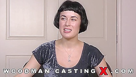 Olive glass shows off her huge ass and tits in camera