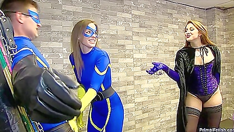 Sexy milf gives a handjob to her lover and then fucked 2 guys