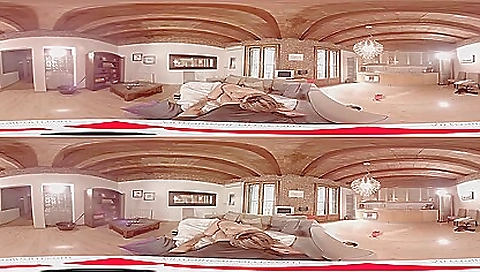 Cute babe with a long hair takes a dick in her mouth