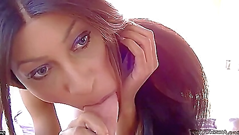 Ebony and redhead have a deepthroat and oral sex in the outdoors