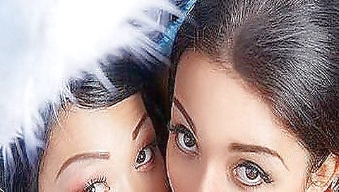 Asian teen rides and is fucked in pussy by two men