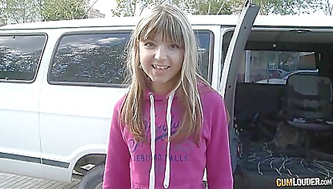 Blonde teen in a red skirt and shorts is fucking on the beach