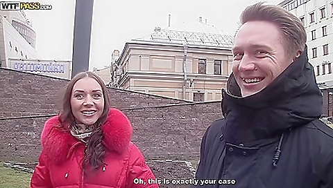 Brunette teen is with her friend and a guy for a threesome