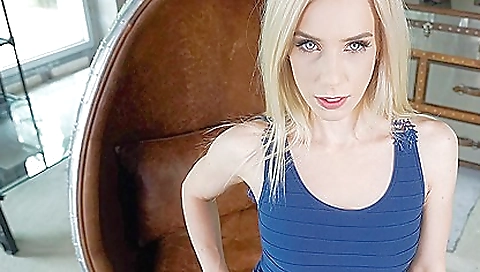 Sexy teen babe in a tiny body gets a huge cock in VR