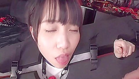 Best asian threesome in sexy porn with a deepthroat and cumshot