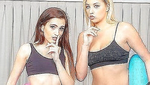 Busty brunette ladies share their pleasure with each other