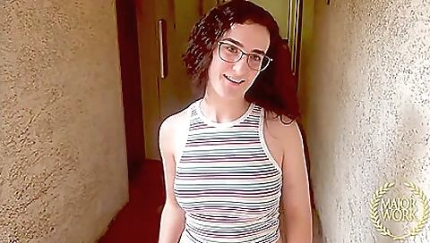 Amateur brunette picked up by her boyfriend's friend