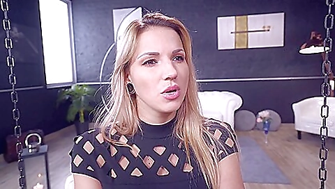 Busty blonde is deepthroated and pounded deep in the ass