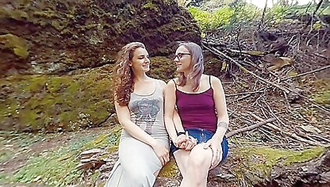 Tattooed brunette girl in a uniform is in vr porn interview