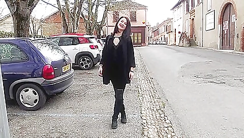 Girl with small tits and an ass is doing some massage