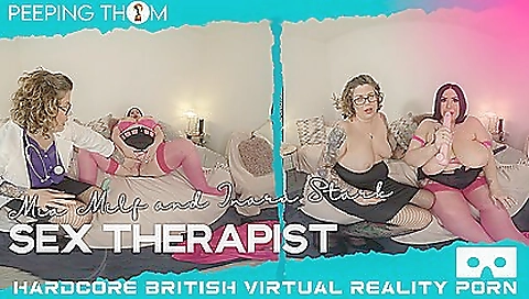 Sextherapist porn movie with sexy brunette milf and inara skar