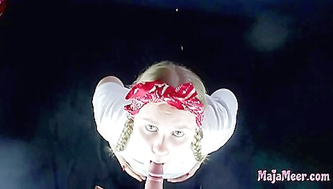 Maja Meer In Shy Chubby Girl Love Sucking Cock - Cum On Face