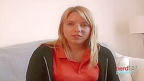 Blonde amateur milf fucks her boyfriend in the bed