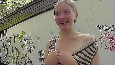 Petite amateur with big boobs showing off her sexy body