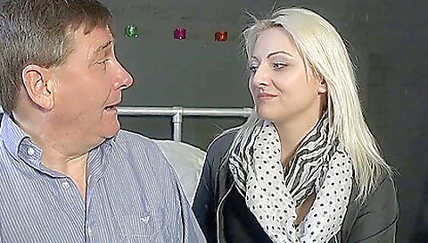 Hot blonde babe is doing a hot and sexy blowjob in this hd porn